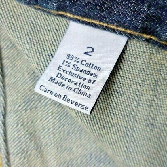 Vera Wang Simply Vera Women's Straight Leg Jeans Size 2 Medium Wash Blue Denim - Picture 4 of 7